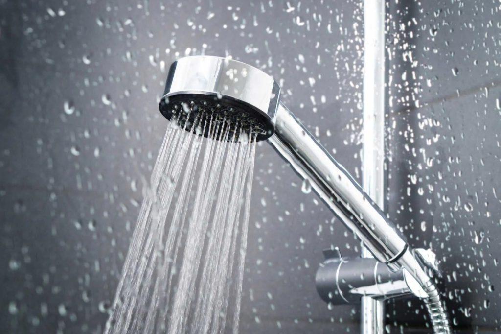 conditioned water coming from shower